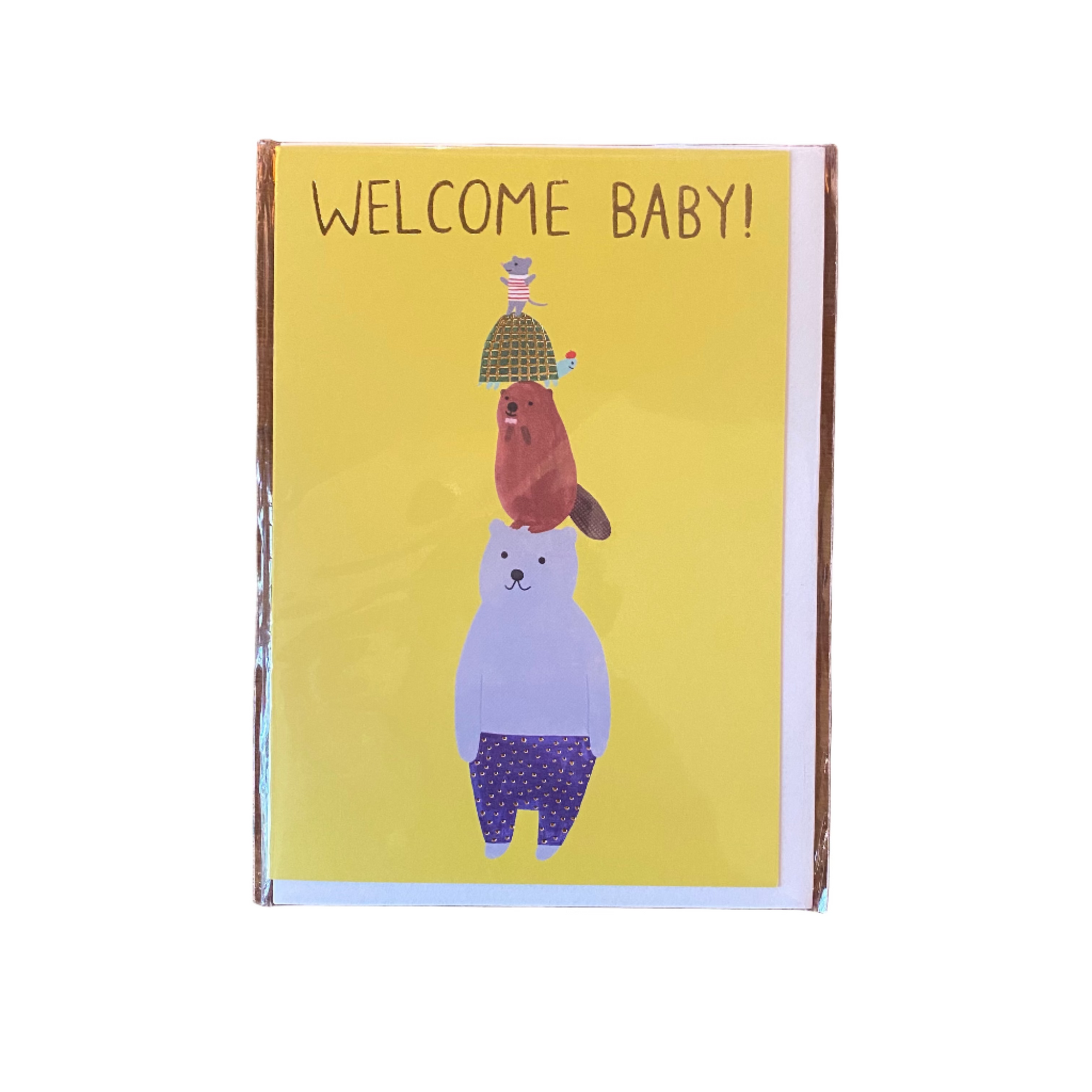Welcome Baby Toy Tower Petite Card