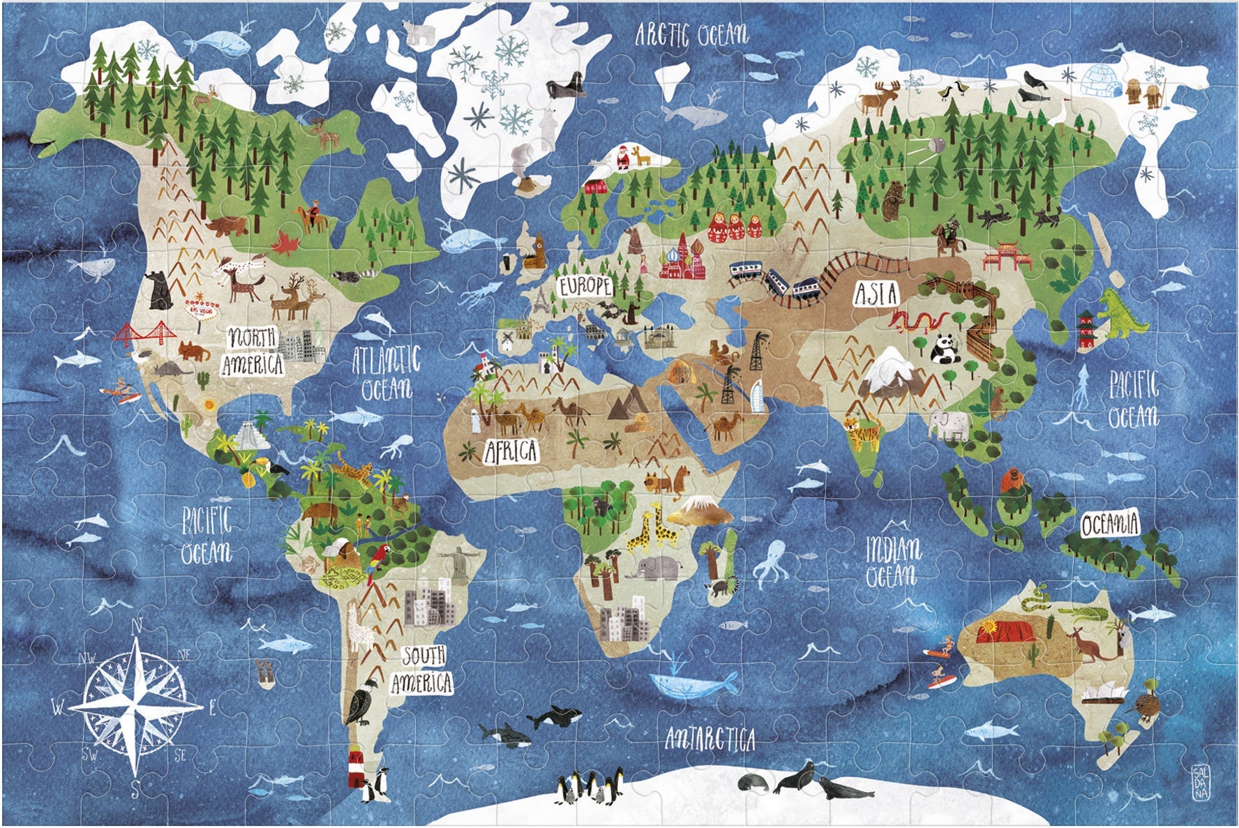 Discover the World  -150 pcs -Micropuzzle