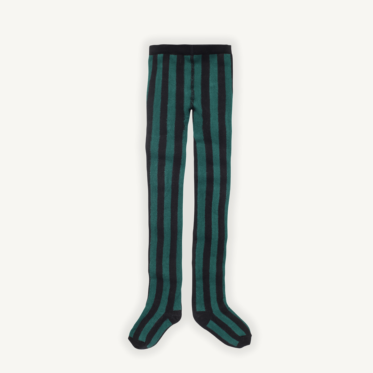 Baby Tights Stripe Pine Green