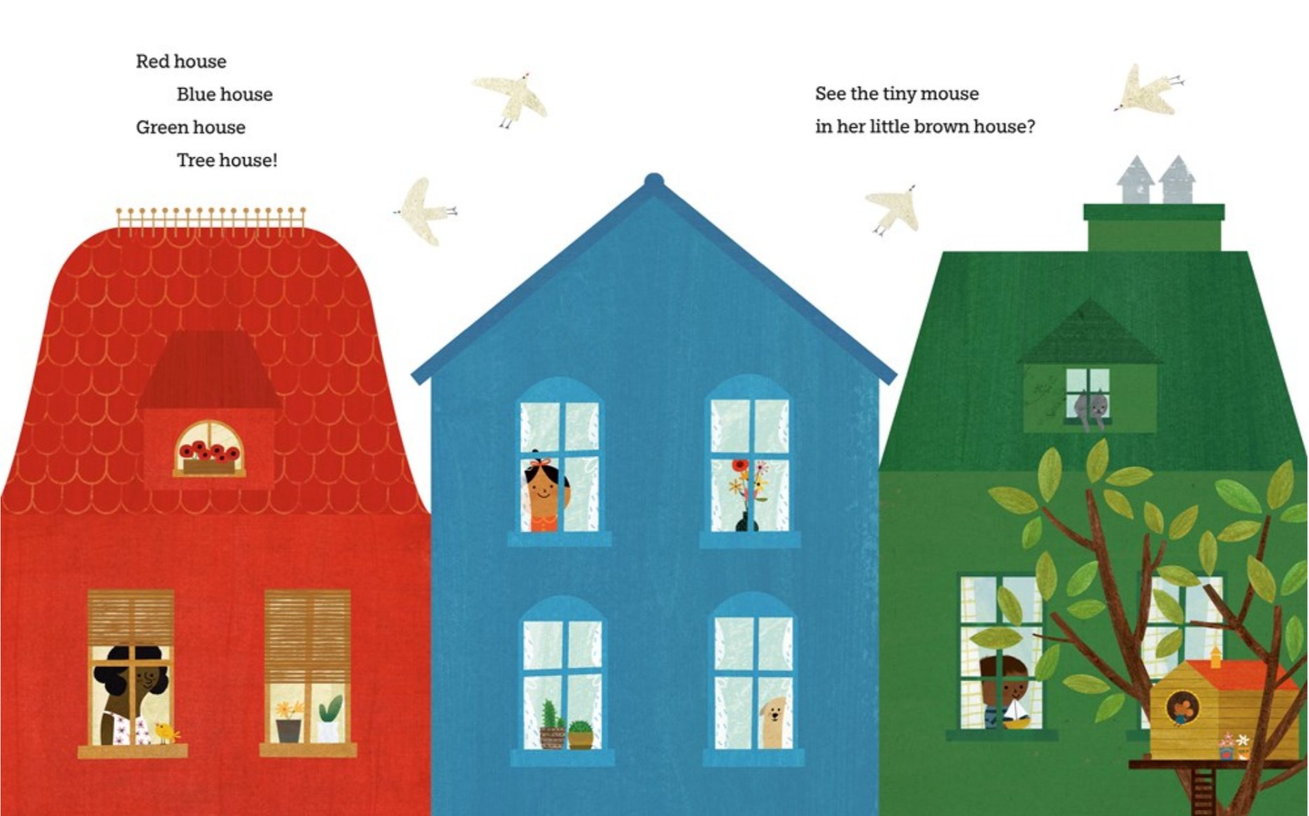 Red House Brown Mouse -Board Book