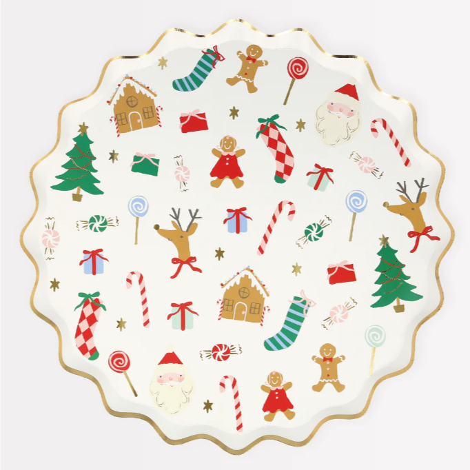 Jolly Christmas Dinner Plates (8pk)