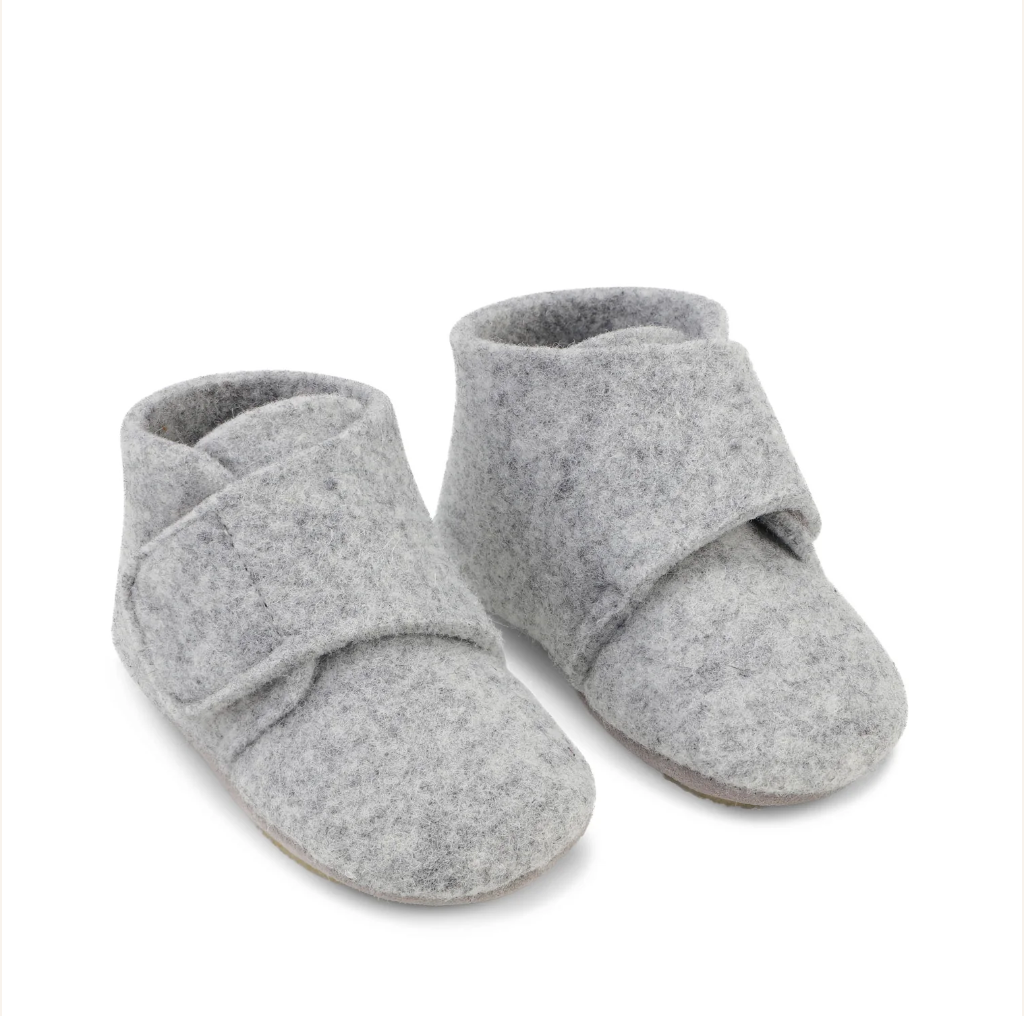 Mamour Felt Footies - grey melange