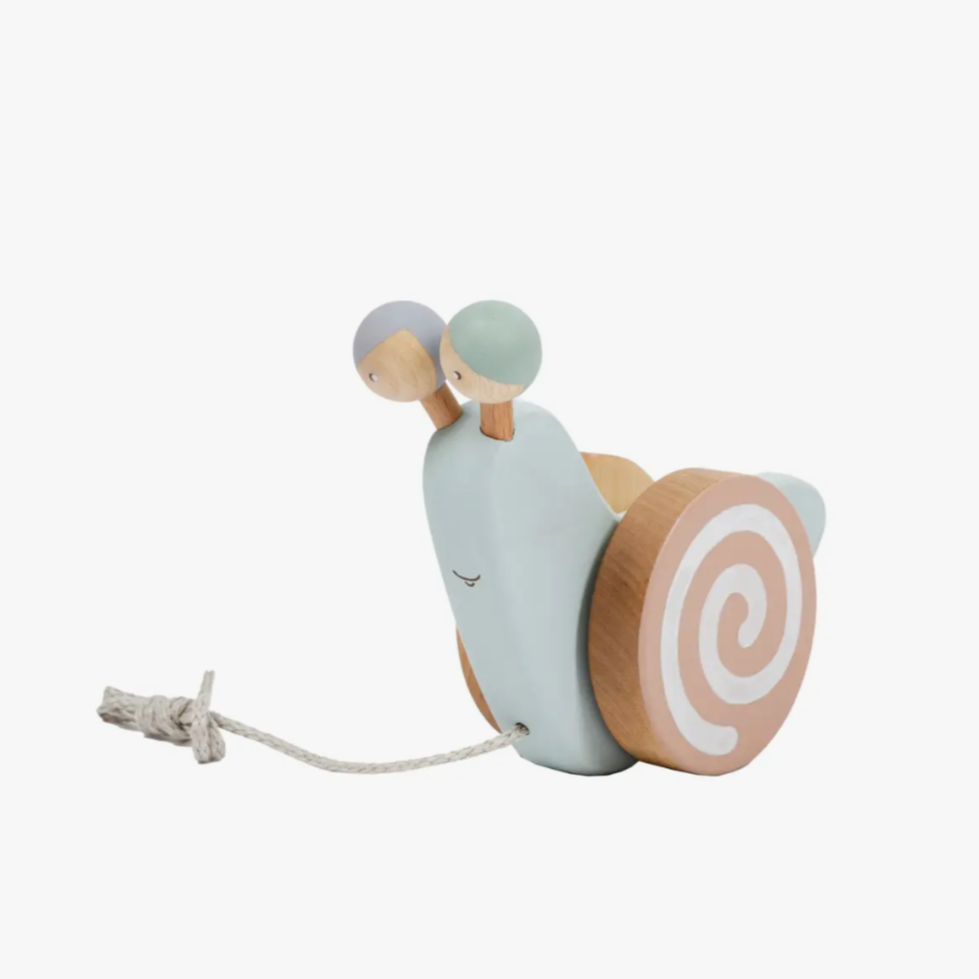 Pull Toy Blue Snail