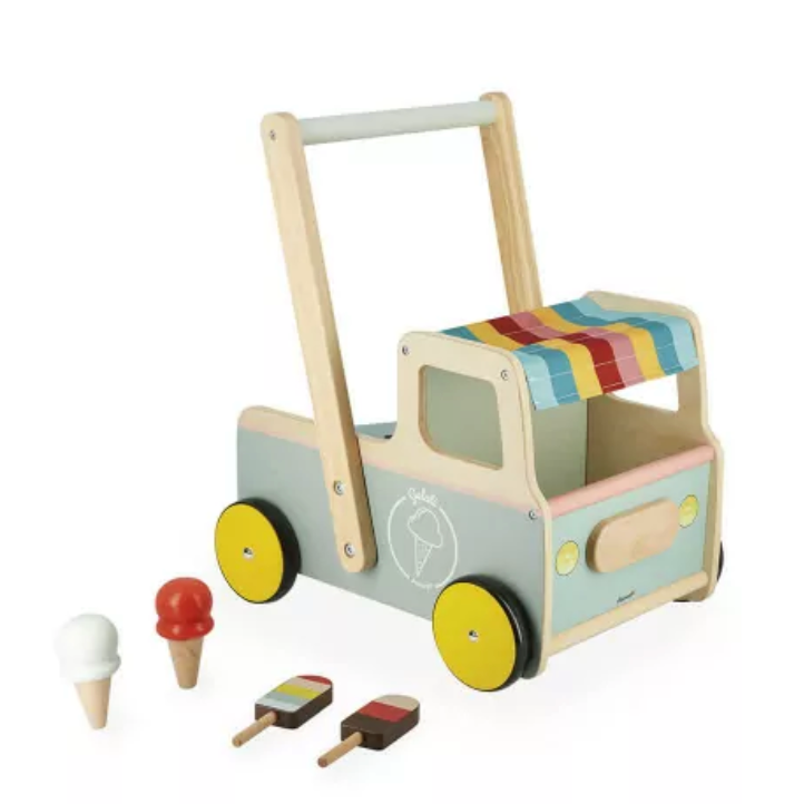 Ice Cream Cart Push-Along Trolley (1-3yrs)