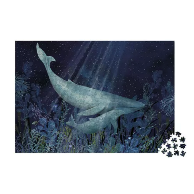 Whales In The Deep Puzzle - 1000 pcs 9yrs+