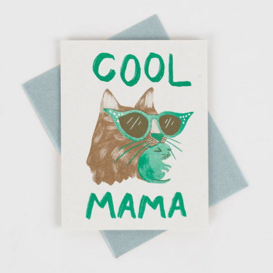 Cool Mama - Risograph Card -baby/mother's day