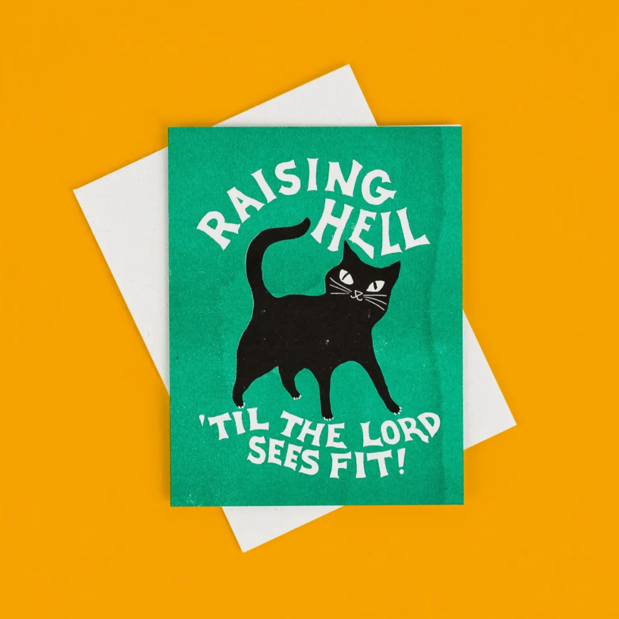 Raising Hell - Risograph Card -birthday