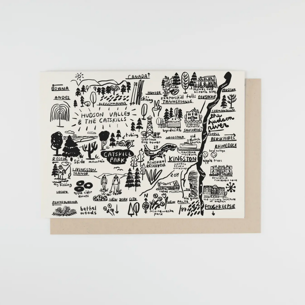 Hudson Valley Map Card