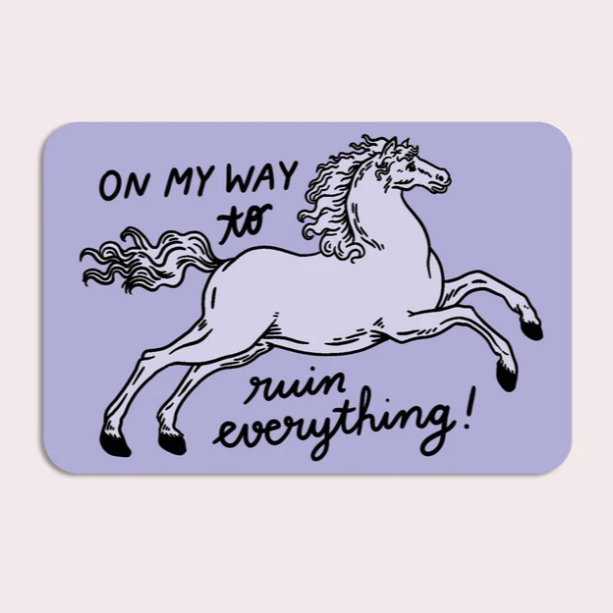 Ruin Horse Vinyl Sticker