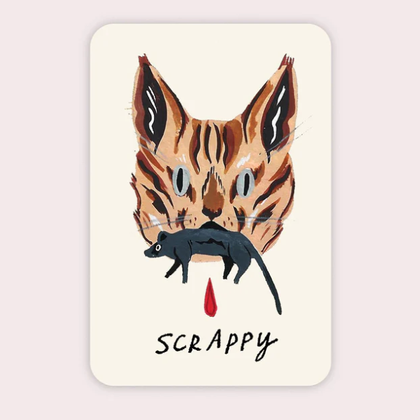 Scrappy Cat Vinyl Sticker