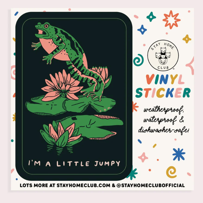 Jumpy Vinyl Sticker