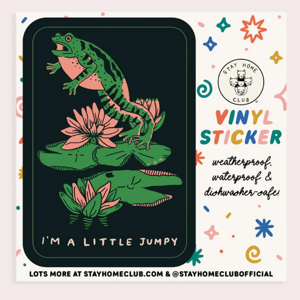 Jumpy Vinyl Sticker