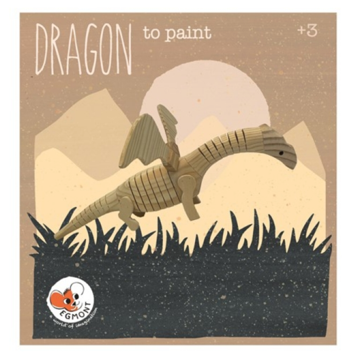 Wooden Dragon to Paint (4-7yrs)
