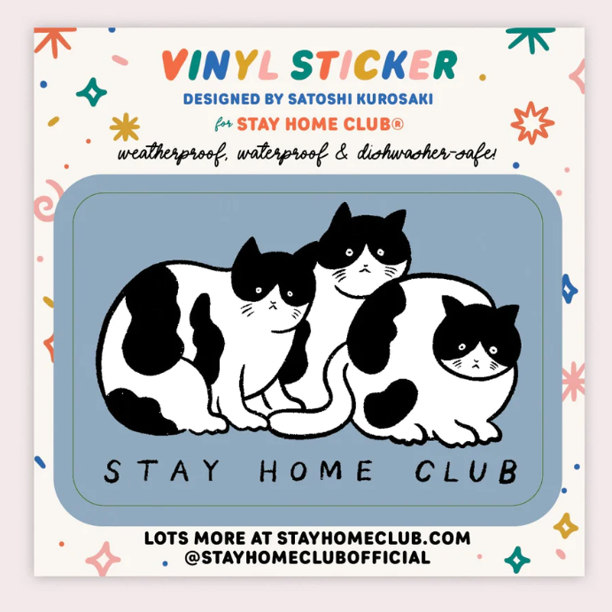 Tuxedo Cats Vinyl Sticker