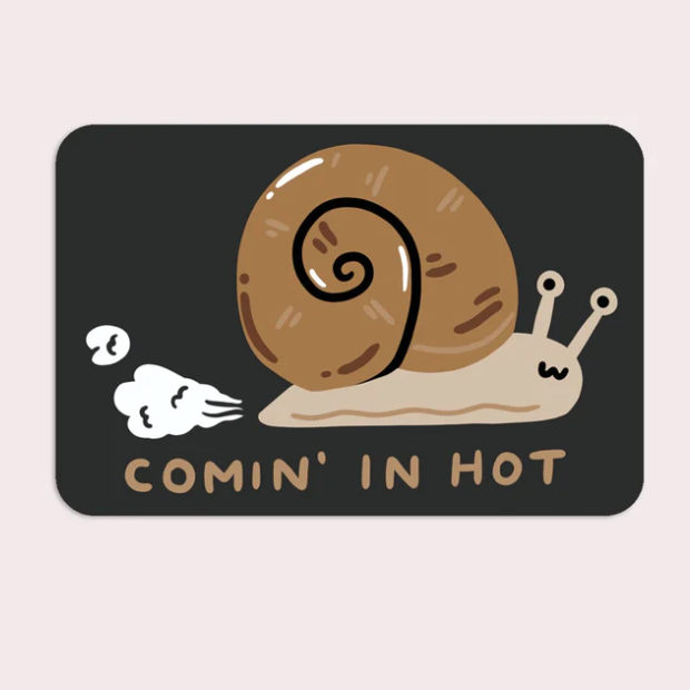 Comin' In Hot Vinyl Sticker