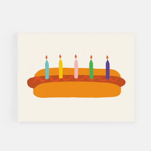 Happy Birthday Hot Dog Cake -birthday