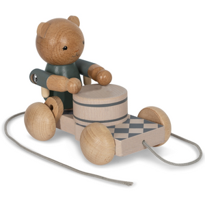 Wooden Musical Bear Pull toy
