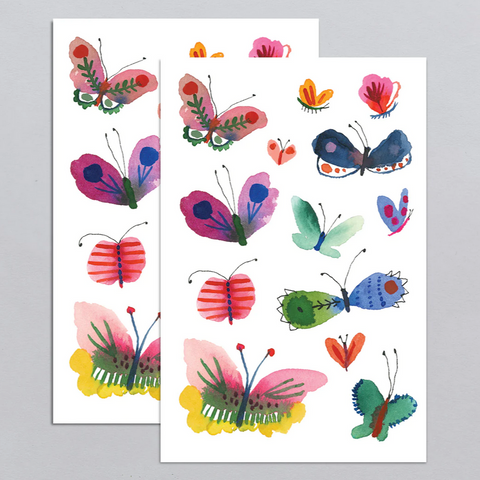 Butterfly Frenzy Tattoo Sheet
