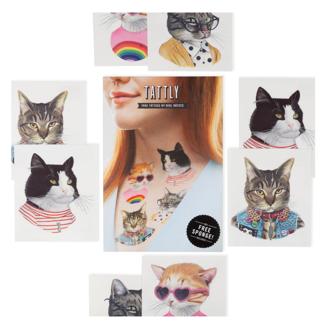 Cat Club Tattoo Set