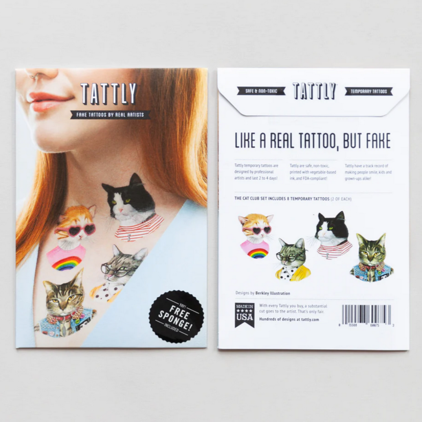 Cat Club Tattoo Set