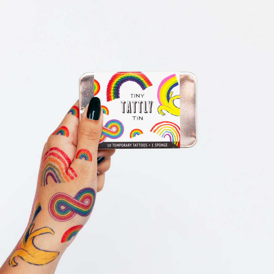 Rainbow Tattoo Tiny Tin