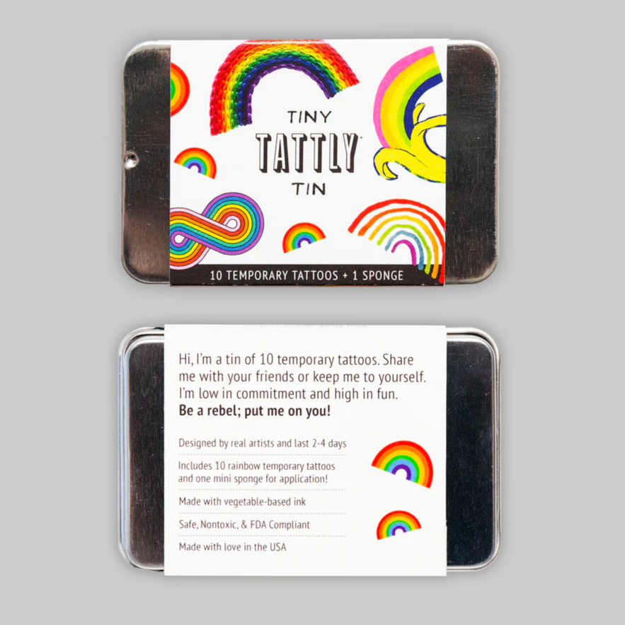 Rainbow Tattoo Tiny Tin