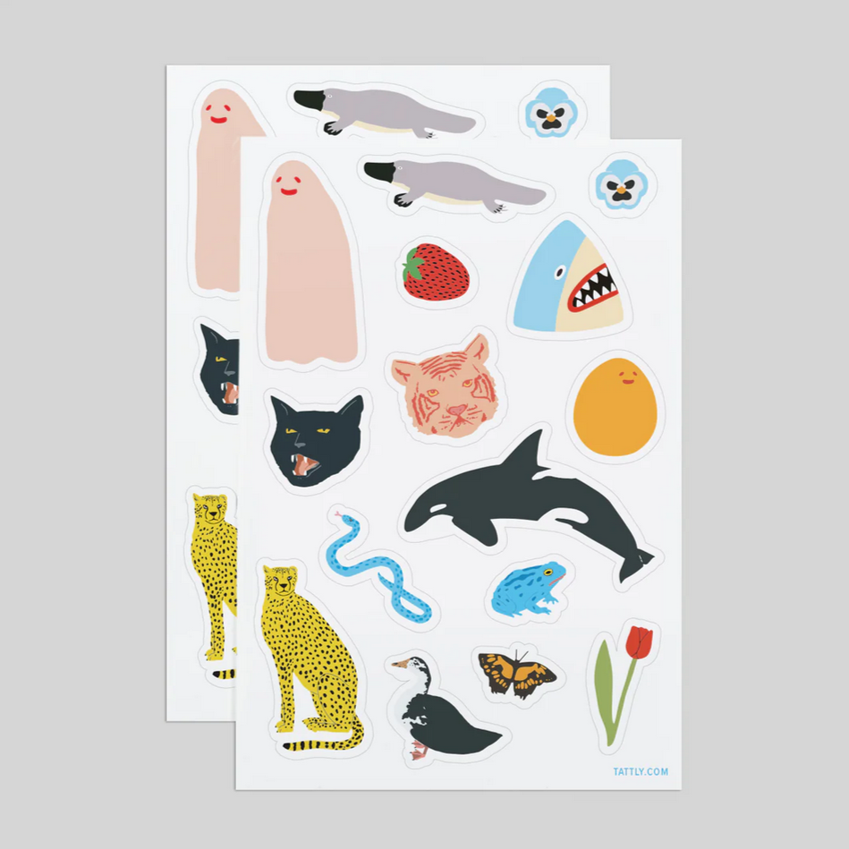 Sticker Sheet - Creature Party 2pk