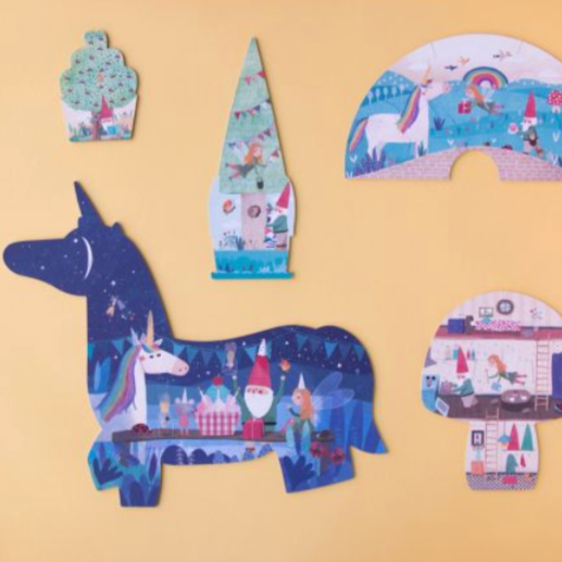 Happy Birthday Unicorn! 2-10pcs x5 reversible puzzles