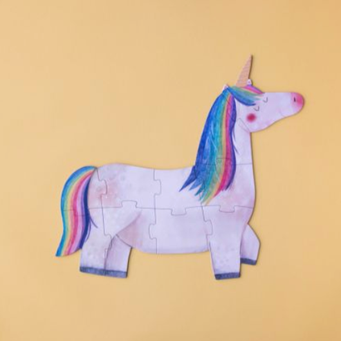 Happy Birthday Unicorn! 2-10pcs x5 reversible puzzles