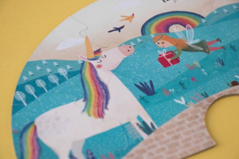 Happy Birthday Unicorn! 2-10pcs x5 reversible puzzles