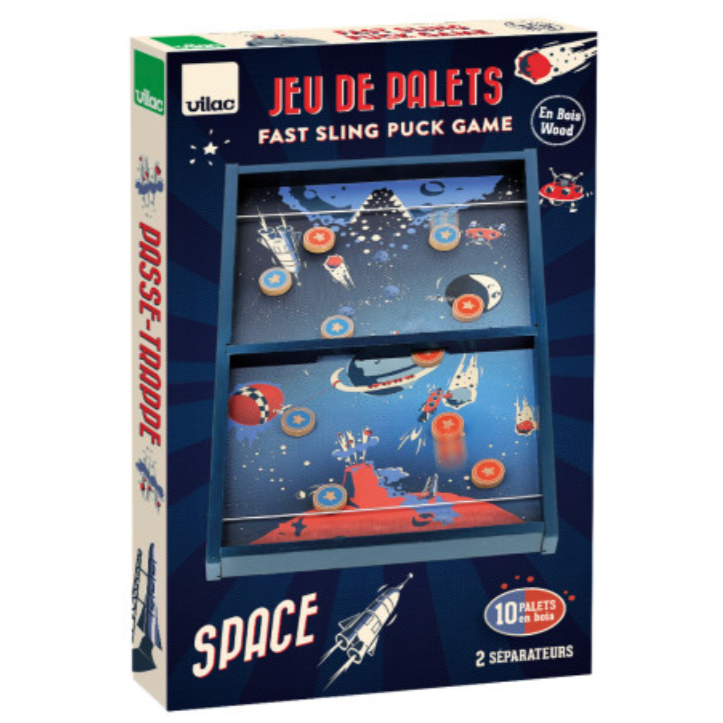 Fast Sling Puck Game - space 4-8yrs+