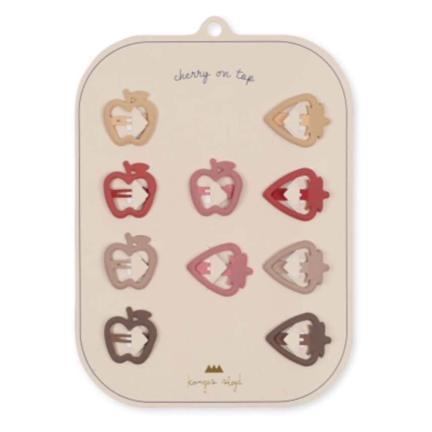 Junior Hair clips -10pk -fruit