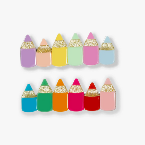 Pastel Colors Alligator Clips (Pair)