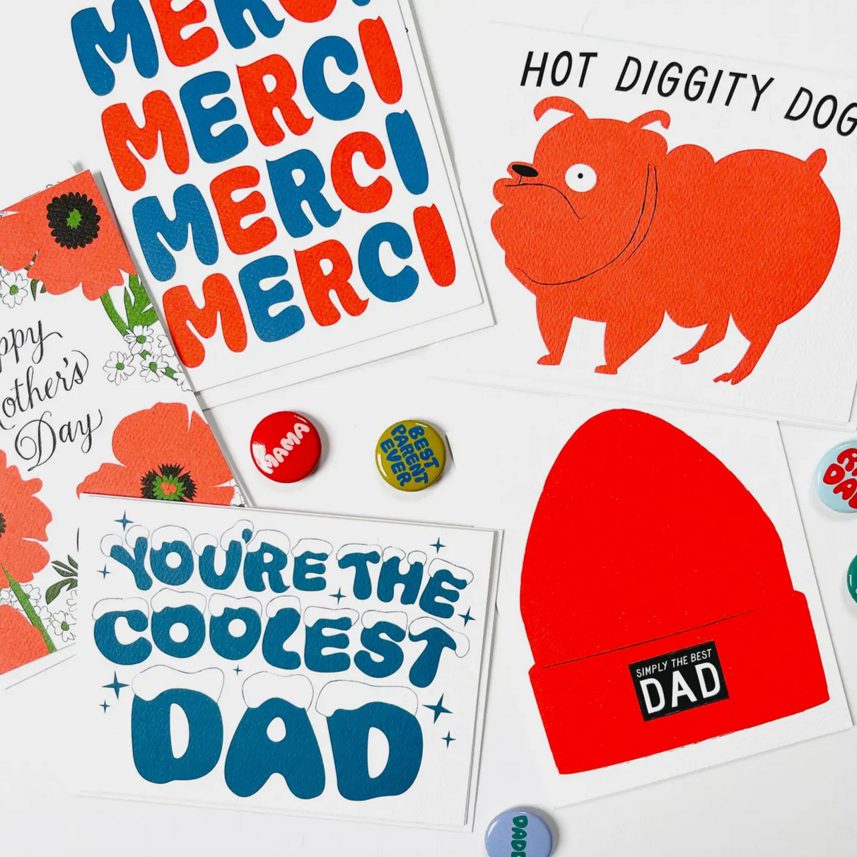 Bubble Merci Note Card -thank you