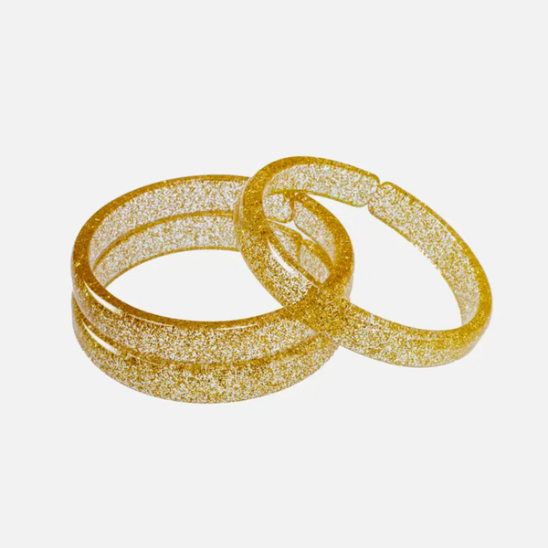 Gold Glitter Bangle (set of 3)