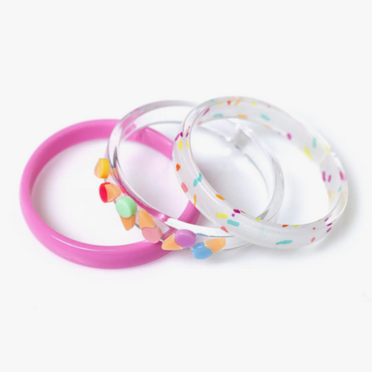 Multi Ice Cream Candy Colors Bangles (set of 3)