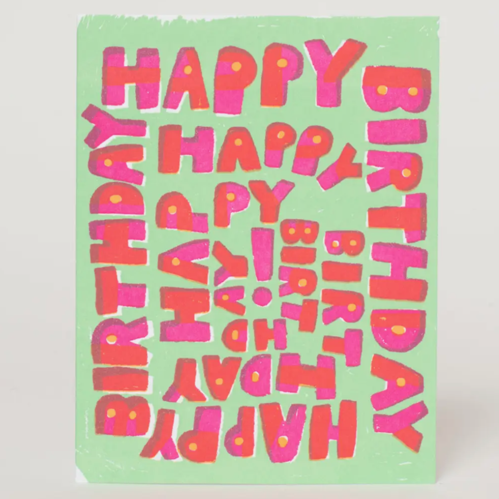 Happy Birthday Spiral -birthday