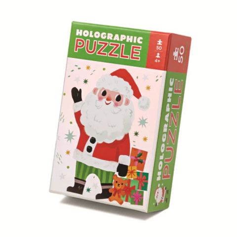 Holographic Puzzle - Santa 50pcs 4yrs+