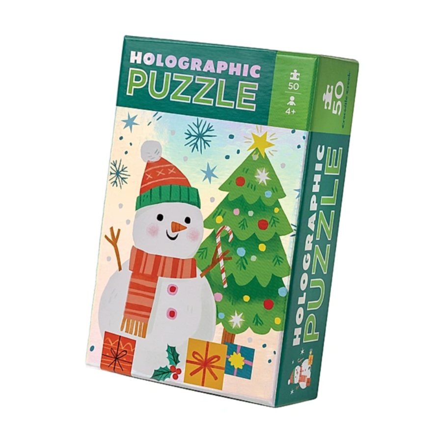 Holographic Puzzle - Snowman 50pcs 4yrs+