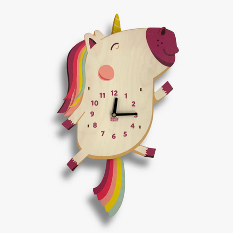 Dolly the Unicorn Pendulum Clock