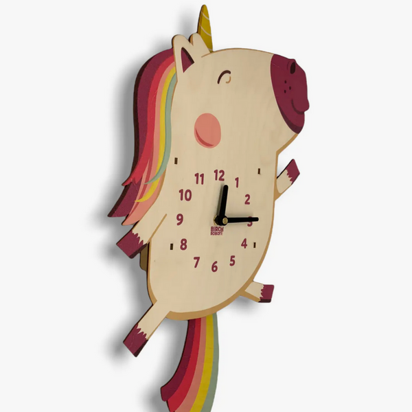 Dolly the Unicorn Pendulum Clock