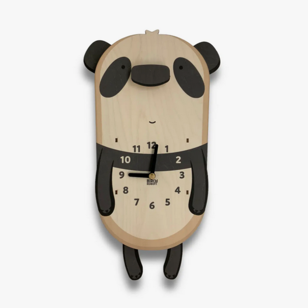 Jia the Panda Pendulum Clock