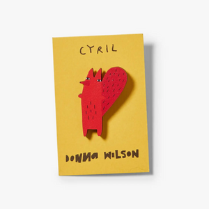Cyril Squirrel Fox Pin Badge -Donna Wilson