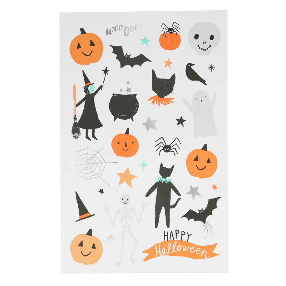 Happy Halloween Tattoo Sheet