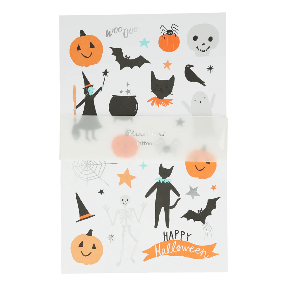 Happy Halloween Tattoo Sheet