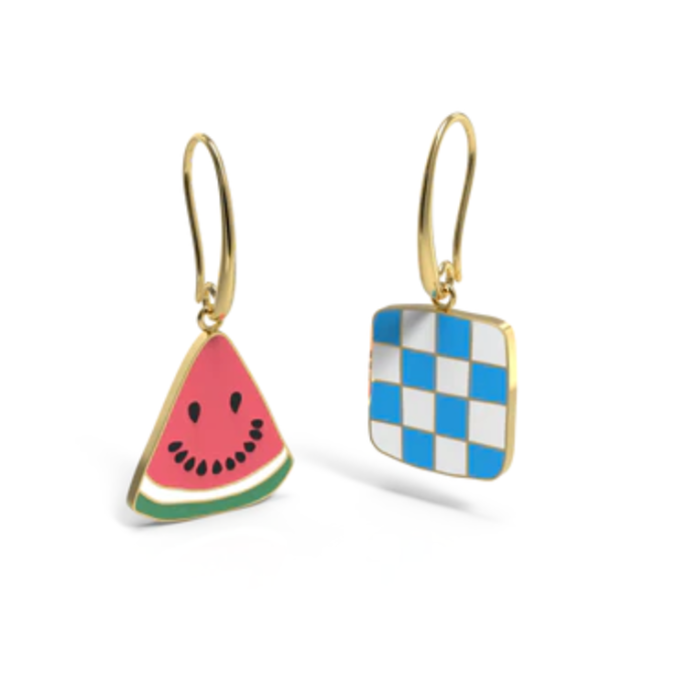 Hanging Earrings - Watermelon Picnic