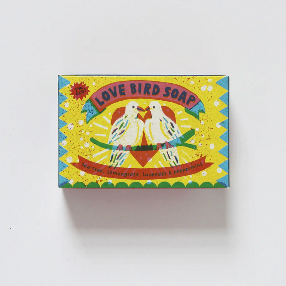 Love Birds Tea Tree, Lemongrass, Lavender & Peppermint Soap Bar   - Louise Lockhart