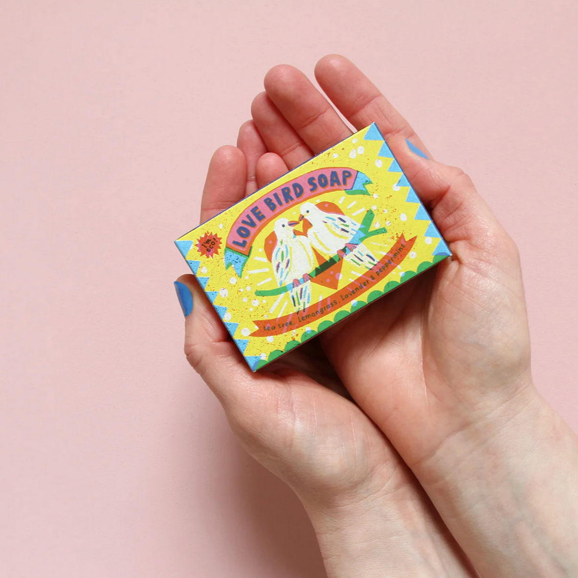 Love Birds Tea Tree, Lemongrass, Lavender & Peppermint Soap Bar   - Louise Lockhart