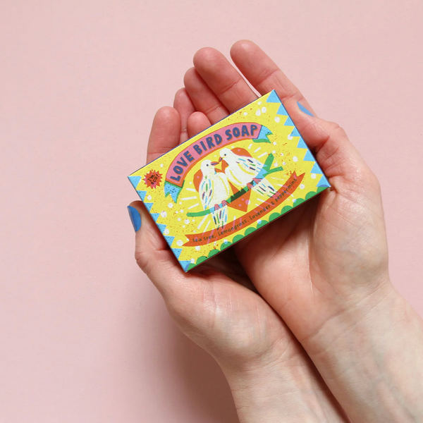 Love Birds Tea Tree, Lemongrass, Lavender & Peppermint Soap Bar   - Louise Lockhart