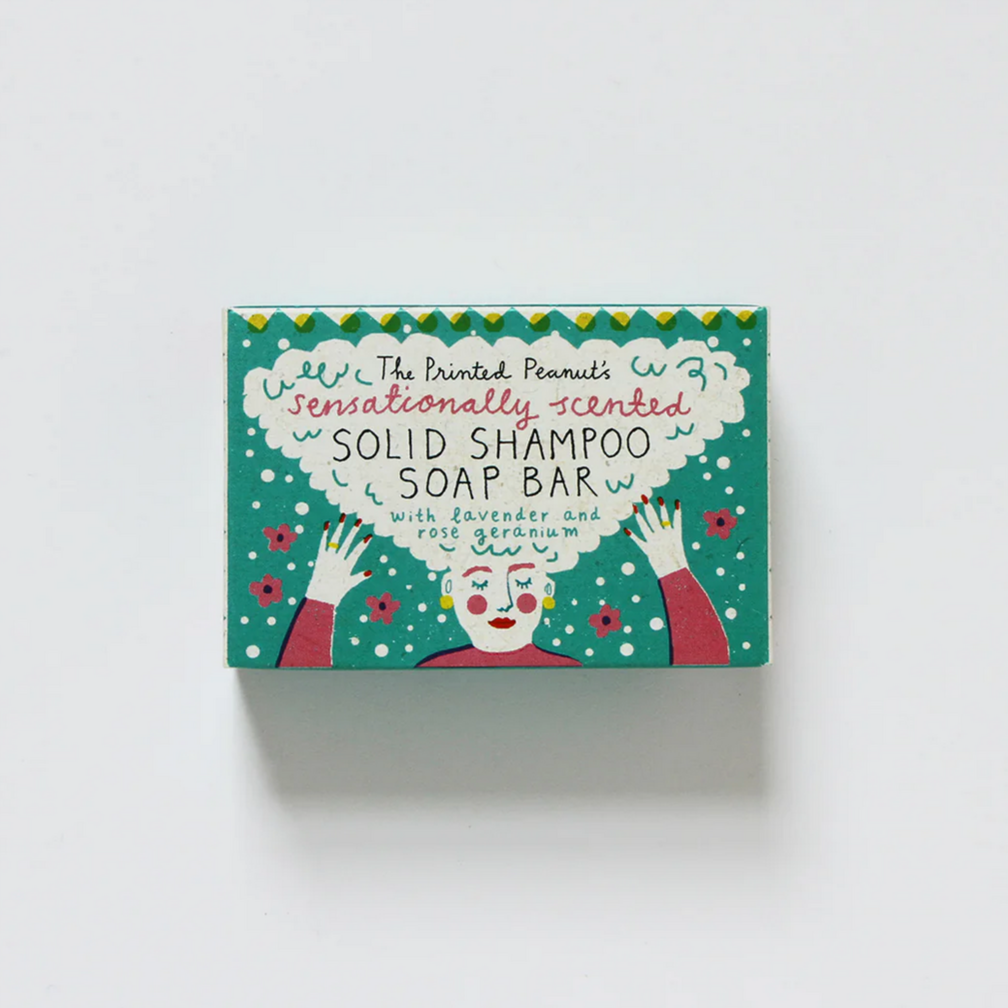 Solid Shampoo Lavender & Rose Geranium Soap Bar  - Louise Lockhart